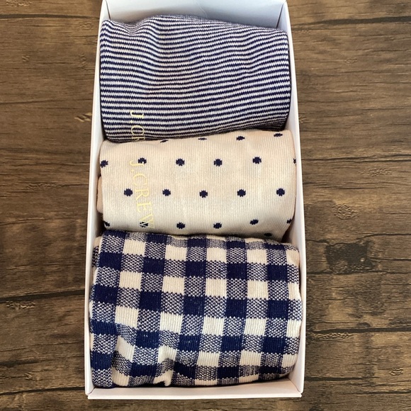 J. Crew Set Of Three Tartan Bootie Socks - Picture 8 of 9